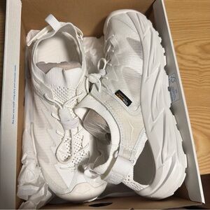 Hoka Blue and White Hopara 2 Sneakers